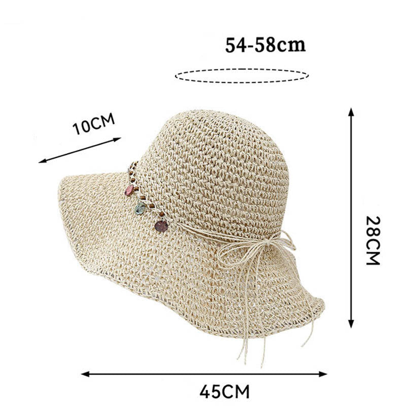 Solid Straw Sun Hat - DippedShop Wholesale - #7491