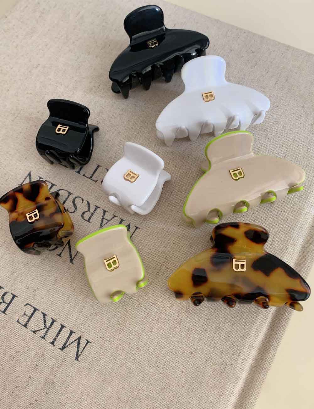 Letter Acetate Hair Clip - DippedShop Wholesale - #5283