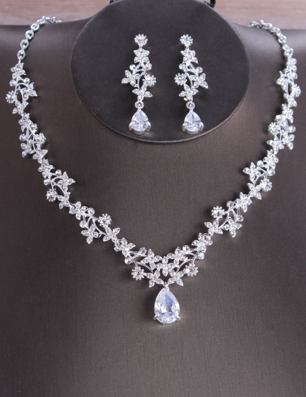 Elegant Zircon Pendant Jewelry Set DPJS1213