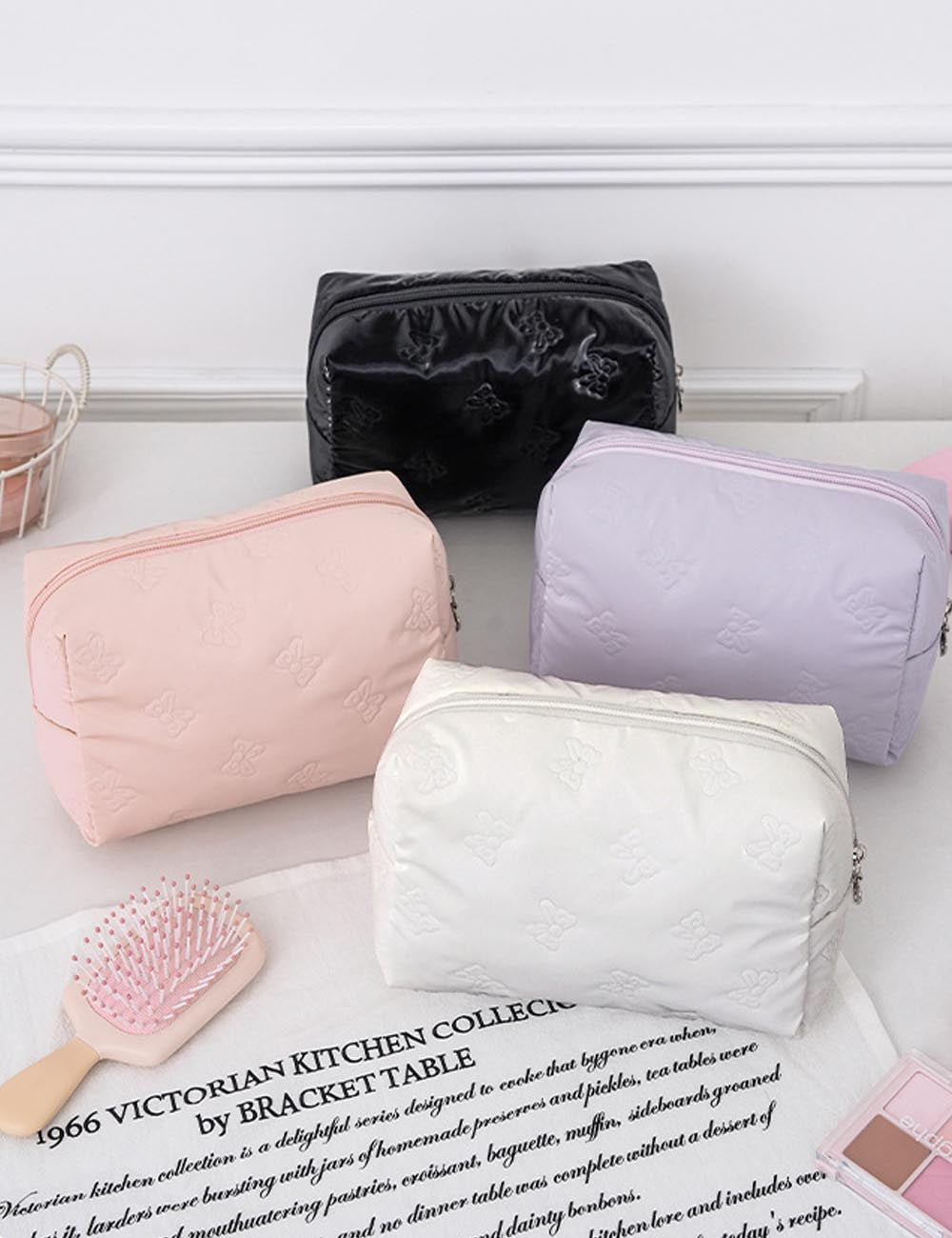 Elegant Butterfly Print Portable Cosmetic Bag DP25H574