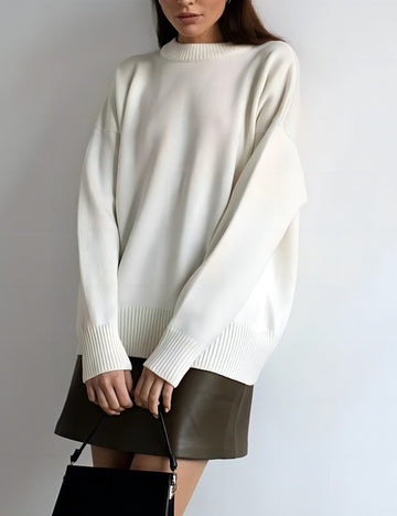 Solid Loose Sweater - DippedShop Wholesale - #1299