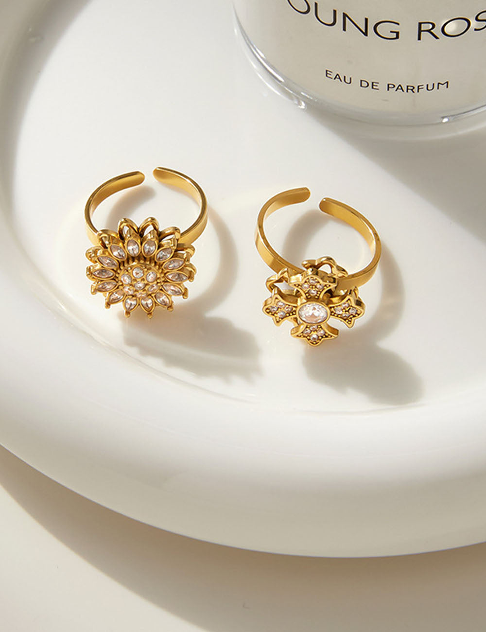 Rotatable Sunflower Ring - DippedShop Wholesale - #1267