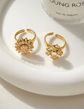 Rotatable Sunflower Ring - DippedShop Wholesale - #1267