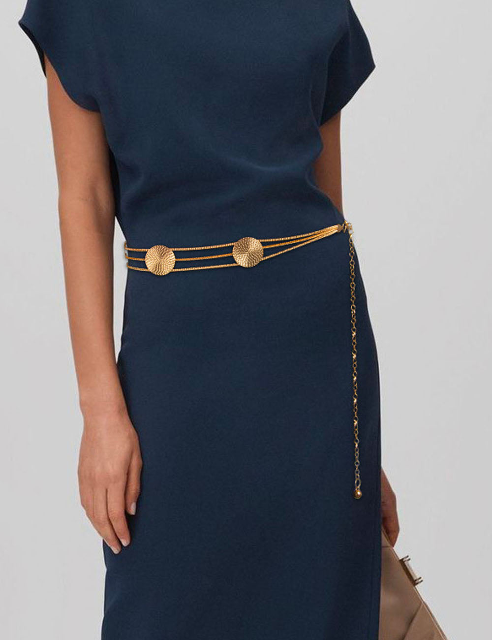 Fashion Gold Plated Link Chain Waist Belt MK2LEEP6W6JBT28