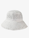 Elegant Pearl Lace Wide Brim Bucket Hat 8BK6HAT167T