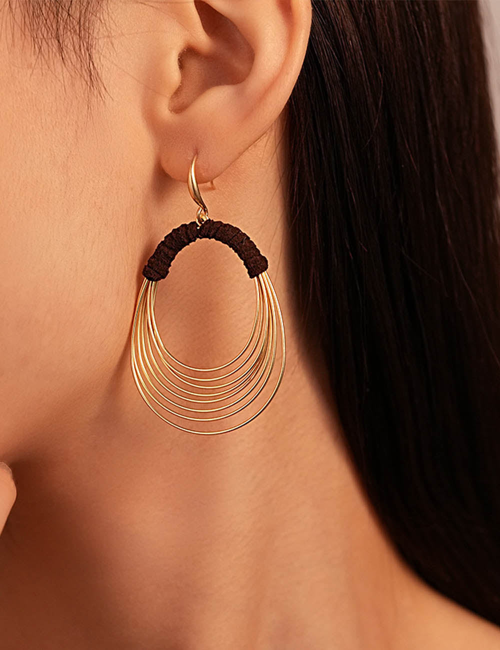 Personalized Fabric Hoop Earrings - DippedShop Wholesale - #0051