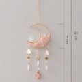 Pink Crystal Moon Suncatcher - DippedShop Wholesale - #5155
