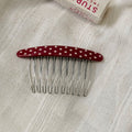 Acetate Polka Dot Fringe Comb - DippedShop Wholesale - #8243