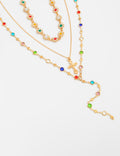 Layered Cross Pendant Necklace - DippedShop Wholesale - #9587