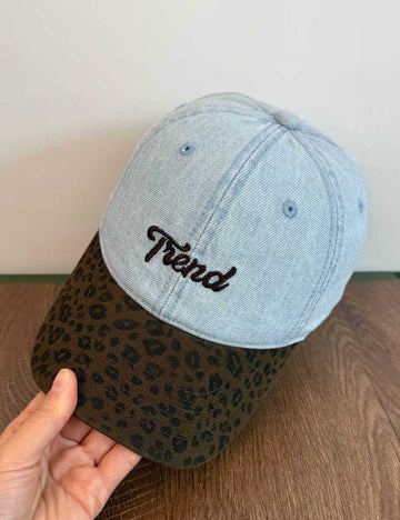 Retro Patchwork Leopard Print Embroidered Baseball Cap MK2BW6W6HAT84