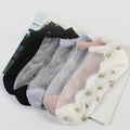 Flower Mesh Transparent Socks - DippedShop Wholesale - #1171