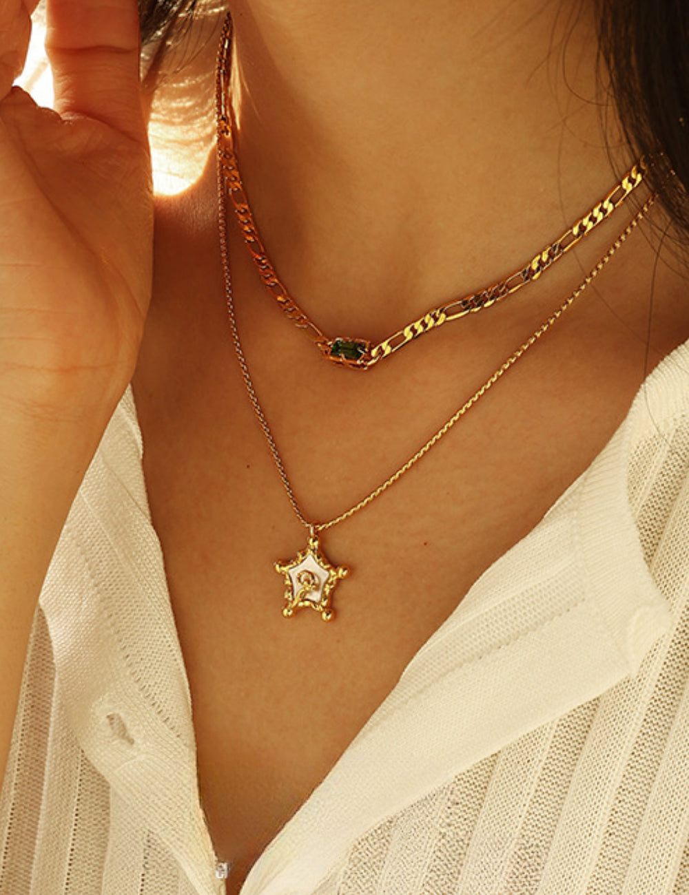 Vintage Shell Star Necklace DPJN26