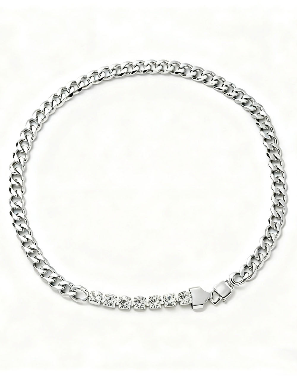 Chunky Rhinestone Choker - DippedShop Wholesale - #7827