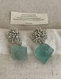 Natural Stone Dangle Earrings - DippedShop Wholesale - #4899