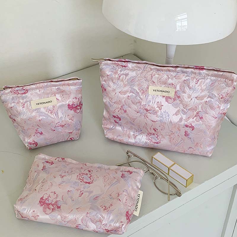 Vintage Floral Cosmetic Bag - DippedShop Wholesale - #5795