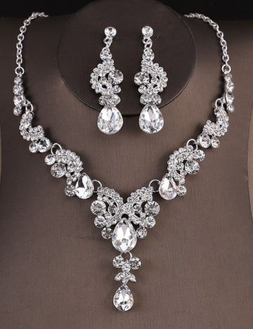 Crystal Pendant Rhinestone Jewelry Set DPJS1217