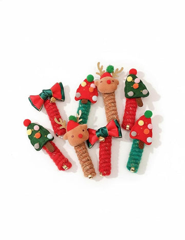 Cute Reindeer Christmas Ponytail Holder Hair Tie DP25G609