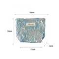 Trendy 3D-Flower Print Travel Toiletry Cosmetic Bag MK2BW6W10BOB397