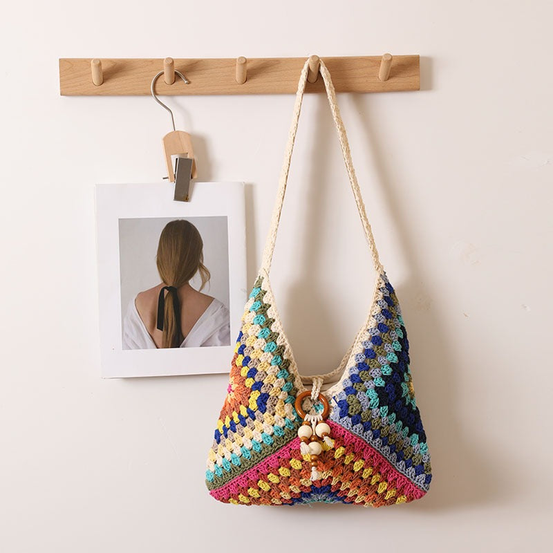 Simple Beach Straw Shouder Bag DP25B750