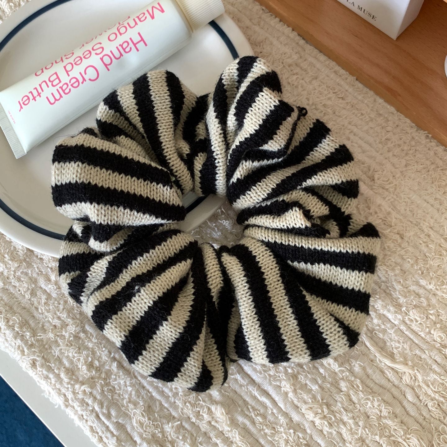 Color Block Striped Hair Tie - DippedShop Wholesale - #1747