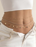 Sexy Multi-Layer Disc Tassel Waist Chain 8ZA6JBC75L