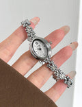 Luxury Rhinestone Oval Dial Quartz Wrist Watch MK2SSAS6W6JWA02