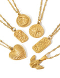 Gold Plated Heart Choker - DippedShop Wholesale - #8387