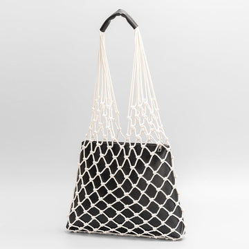 Net Woven Shoulder Tote Bag DP25B749