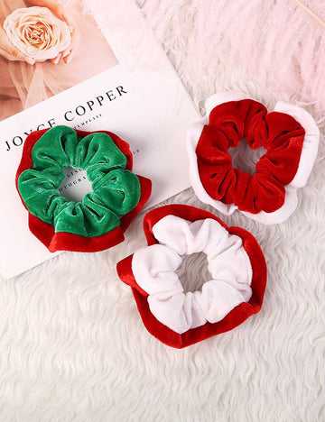 Simple Color Block Velvet Hair Tie DP25G603