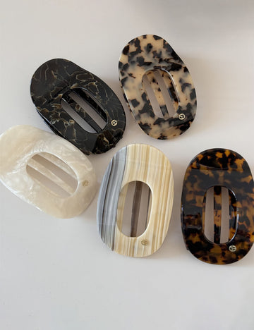 Oval Hair Claw - DippedShop Wholesale - #5619