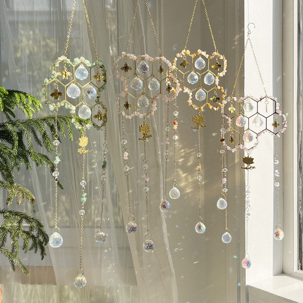 Stone Cross Bee Crystal Home Hangings DP25A917