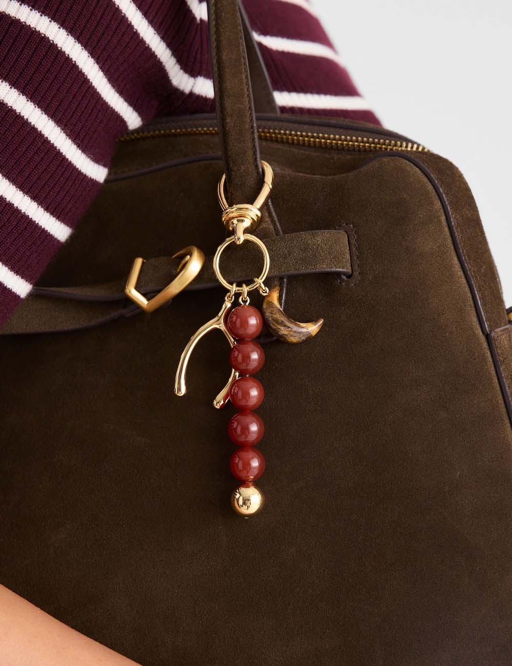 Boho Moon Beaded Keychain - DippedShop Wholesale - #2307