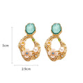 Sparkling Rhinestone Pearl Earrings - DippedShop Wholesale - #0371