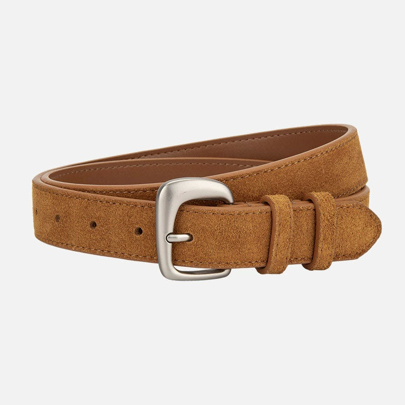 Fashion Irregular Metal Buckle Leather Belt MK2LEEP6W6JBT32