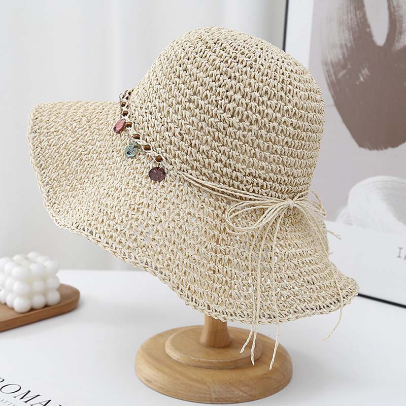 Solid Straw Sun Hat - DippedShop Wholesale - #9187