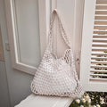 Solid Large Shoulder Bag - DippedShop Wholesale - #4835